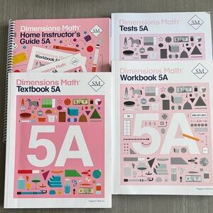 Dimensions Math 5A Textbook Test Workbook Instructor’s Guide Set